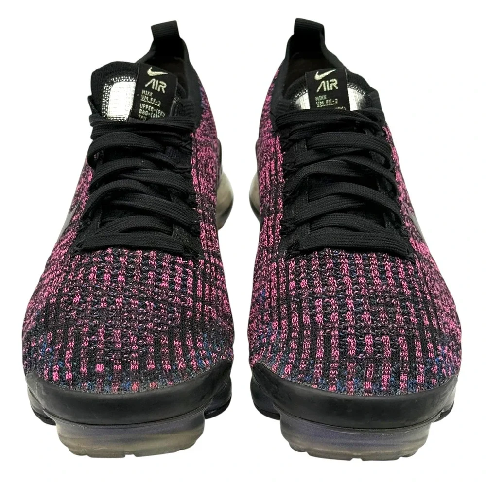 Nike Air VaporMax Flyknit 2 Women's 8.5 Black Purple Running Shoes AJ6910-003‎